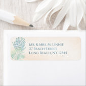 Étiquette Mariage de plage de sable et de palmiers (En situation)