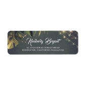 Étiquette Mariage de plage tropicale (Devant)