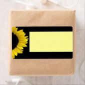 Étiquette Mariage de tournesol jaune (En situation)