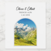 Étiquette Mariage des Alpes françaises (Étiquettes simples)