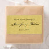 Étiquette Mariage d'or Midas Touch (En situation)