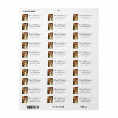 Étiquette Mariage élégant Fiançailles Vierge Marie Joseph (Feuille entière)