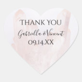 Étiquette Mariage en cristal rose clair Favoriser (Devant)