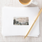 Étiquette Mariage en forêt de bois (En situation)