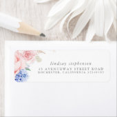 Étiquette Mariage en herbe de Pampas Floral Tropic (En situation)