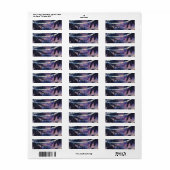 Étiquette Mariage Enchanted Night Sky Soirée Lumières de pla (Feuille entière)