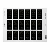 Étiquette Mariage Étaler l'amour non Germes Sanitizer à la m (Feuille entière)