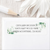 Étiquette Mariage Eucalyptus Bio Peint à la main (En situation)