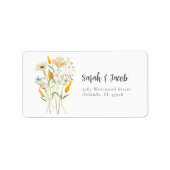 Étiquette Mariage extérieur Fleur sauvage Spring (Devant)