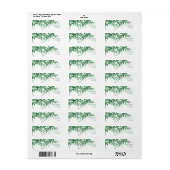 Étiquette Mariage Feuille rustique (Feuille entière)