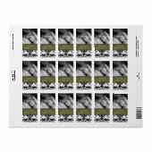 Étiquette Mariage Fiançailles Photo Damask Enregistrer la da (Feuille entière)