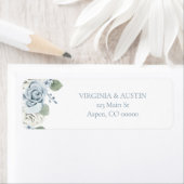 Étiquette Mariage Floral Adresse de retour (En situation)