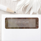 Étiquette Mariage Floral Vellum Maussade (En situation)