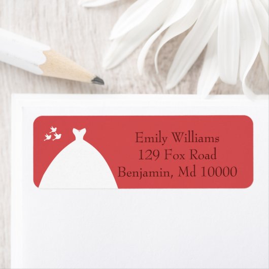 Étiquette Mariage Gown (En situation)