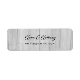 Étiquette Mariage Grey Professionnel Créatif Élégant Plain