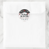 Étiquette Mariage Halloween Til Death Blood Splatt (Sac)