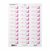 Étiquette Mariage heureux romantique floral mariage (Feuille entière)
