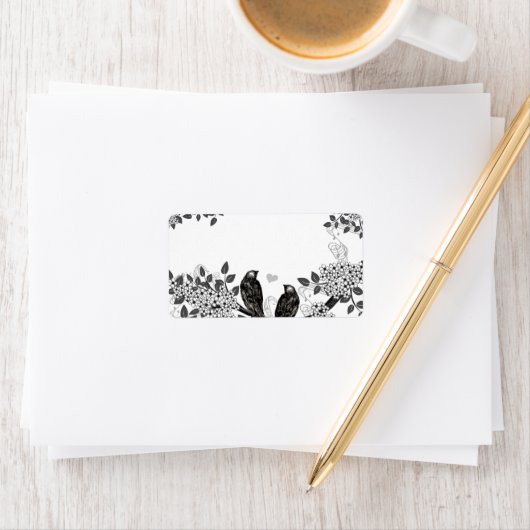 Étiquette Mariage Inséparable forestier enchanté (En situation)