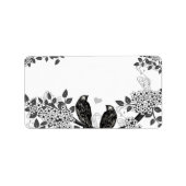 Étiquette Mariage Inséparable forestier enchanté (Devant)