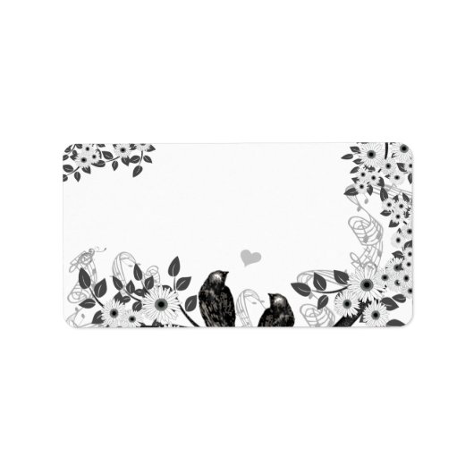 Étiquette Mariage Inséparable forestier enchanté (Devant)