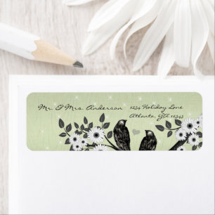Étiquette Mariage Inséparable forestier enchanté