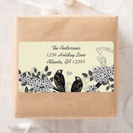 Étiquette Mariage Inséparable forestier enchanté (En situation)