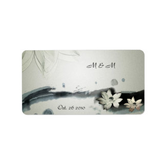 Étiquette Mariage japonais Fleurs