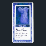 Étiquette MARIAGE LOVE PEACOCK, bleu blanc<br><div class="desc">Design Art Nouveau élégant et classe,  développement graphique numérique par Bulgan Lumini .Facile à customiser avec votre propre texte</div>