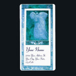 Étiquette MARIAGE LOVE PEACOCK, bleu turquase blanc<br><div class="desc">Design Art Nouveau élégant et classe,  développement graphique numérique par Bulgan Lumini .Facile à customiser avec votre propre texte</div>