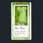 Étiquette MARIAGE LOVE PEACOCK, vert blanc<br><div class="desc">Design Art Nouveau élégant et classe,  développement graphique numérique par Bulgan Lumini .Facile à customiser avec votre propre texte</div>