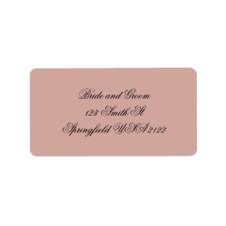 Étiquette Mariage Minimaliste Élégant Eunry