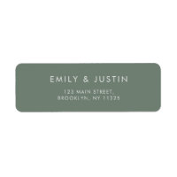 Mariage moderne gris vert