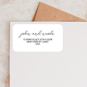 Étiquette Mariage Moderne Réchauffement Ménage Minimal Écono