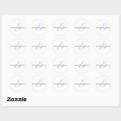 étiquette mariage monogramme (Feuille)