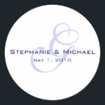 étiquette mariage monogramme<br><div class="desc">Fêtez dans le style ! Ce sticker monogrammed est entièrement personnalisable et peut être utilisé comme une étiquette de faveur ou un sceau d'enveloppe.</div>