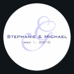 étiquette mariage monogramme<br><div class="desc">Fêtez dans le style ! Ce sticker monogrammed est entièrement personnalisable et peut être utilisé comme une étiquette de faveur ou un sceau d'enveloppe.</div>