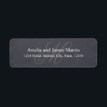 Étiquette Mariage Monogramme Chalkboard<br><div class="desc">Plus de jolies étiquettes de mariage rustiques dans le Little Bayleigh Store!</div>