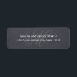 Étiquette Mariage Monogramme Chalkboard<br><div class="desc">Plus de jolies étiquettes de mariage rustiques dans le Little Bayleigh Store!</div>