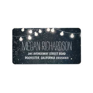 Étiquette Mariage Night Stars et String Lights