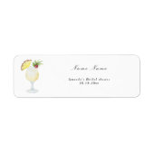 Étiquette Mariage Pina Colada Cocktail (Devant)