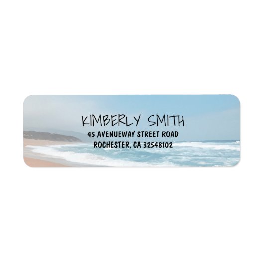 Étiquette Mariage plage (Devant)