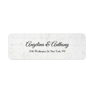 Étiquette Mariage Professionnel de script de briques murales