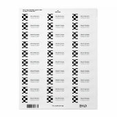 Étiquette Mariage Rockabilly (Feuille entière)