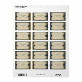 Étiquette Mariage royal de la Numérique (Feuille entière)