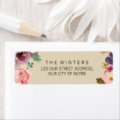 Étiquette Mariage Rustique Boho Watercolor (En situation)