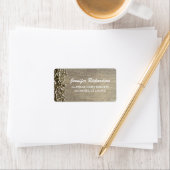 Étiquette mariage rustique du souffle du bébé (En situation)