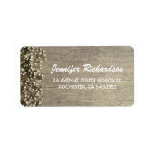 Étiquette mariage rustique du souffle du bébé (Devant)