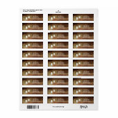 Étiquette Mariage rustique en bois et bocaux Mason Lumière (Feuille entière)