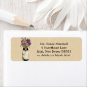 Étiquette Mariage rustique Hanging Mason Jar (En situation)