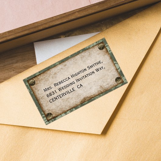 Étiquette Mariage Steampunk